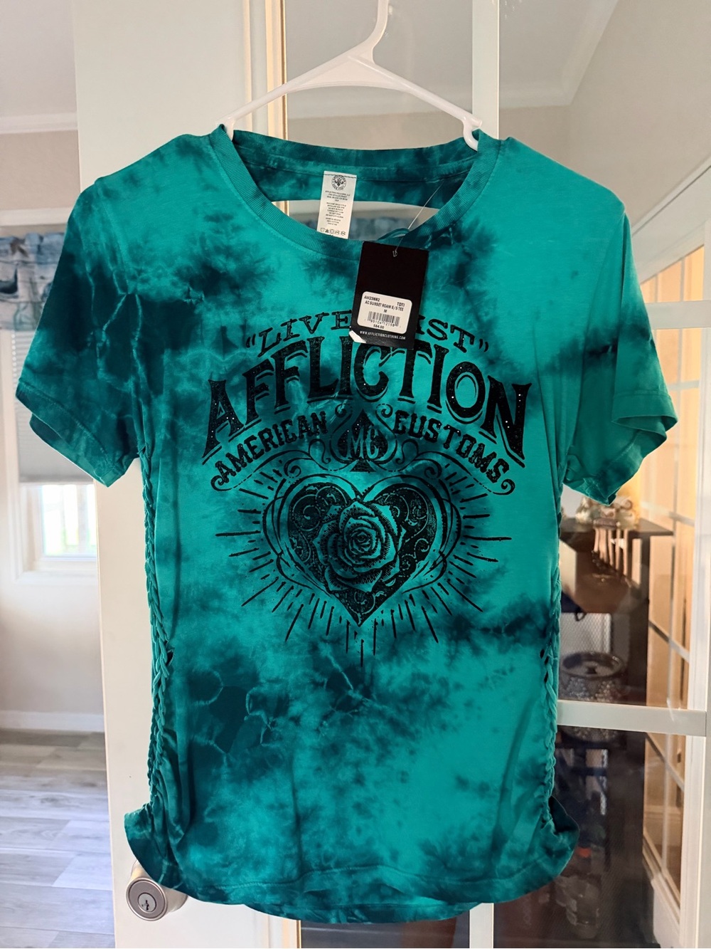 NWT Affliction ac sunset roam shirt Blingy M